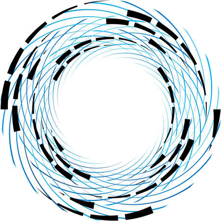 Overlaying abstract Spiral, Swirl, Twirl vector. Volute, helix, cochlear vertigo circular, geometric illustration. Abstract circleのイラスト素材