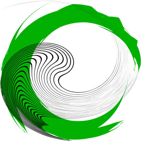 Overlaying abstract Spiral, Swirl, Twirl vector. Volute, helix, cochlear vertigo circular, geometric illustration. Abstract circleのイラスト素材