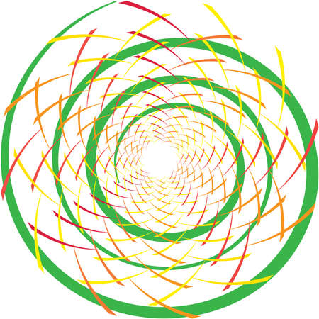 Overlaying abstract Spiral, Swirl, Twirl vector. Volute, helix, cochlear vertigo circular, geometric illustration. Abstract circleのイラスト素材