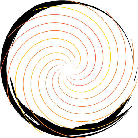 Overlaying abstract Spiral, Swirl, Twirl vector. Volute, helix, cochlear vertigo circular, geometric illustration. Abstract circleのイラスト素材
