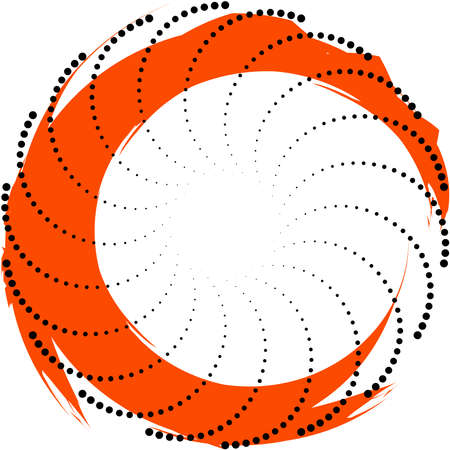 Overlaying abstract Spiral, Swirl, Twirl vector. Volute, helix, cochlear vertigo circular, geometric illustration. Abstract circleのイラスト素材