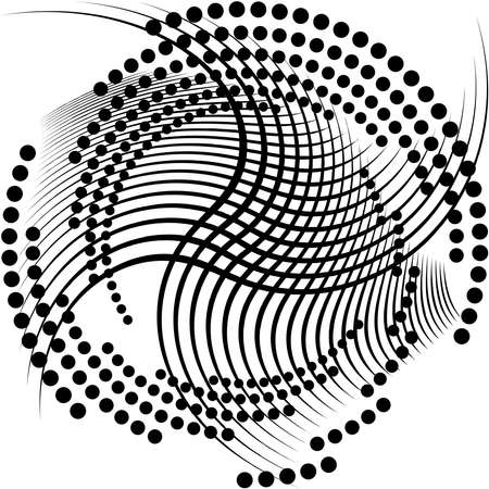 Overlaying abstract Spiral, Swirl, Twirl vector. Volute, helix, cochlear vertigo circular, geometric illustration. Abstract circleのイラスト素材