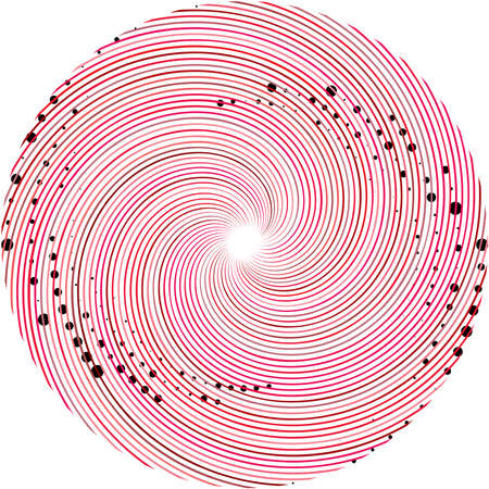 Overlaying abstract Spiral, Swirl, Twirl vector. Volute, helix, cochlear vertigo circular, geometric illustration. Abstract circleのイラスト素材