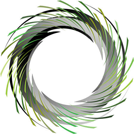 Overlaying abstract Spiral, Swirl, Twirl vector. Volute, helix, cochlear vertigo circular, geometric illustration. Abstract circleのイラスト素材