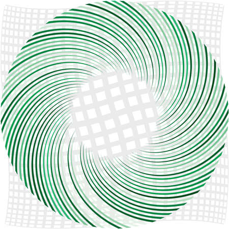 Overlaying abstract Spiral, Swirl, Twirl vector. Volute, helix, cochlear vertigo circular, geometric illustration. Abstract circleのイラスト素材