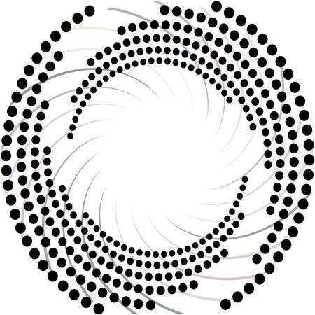 Overlaying abstract Spiral, Swirl, Twirl vector. Volute, helix, cochlear vertigo circular, geometric illustration. Abstract circleのイラスト素材