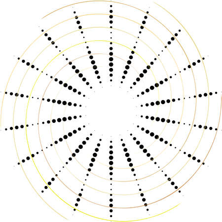 Overlaying abstract Spiral, Swirl, Twirl vector. Volute, helix, cochlear vertigo circular, geometric illustration. Abstract circleのイラスト素材