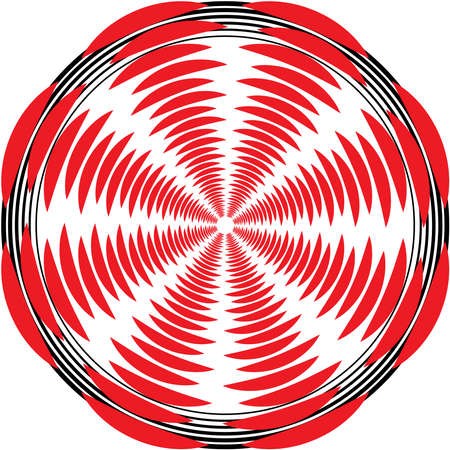 Overlaying abstract Spiral, Swirl, Twirl vector. Volute, helix, cochlear vertigo circular, geometric illustration. Abstract circleのイラスト素材