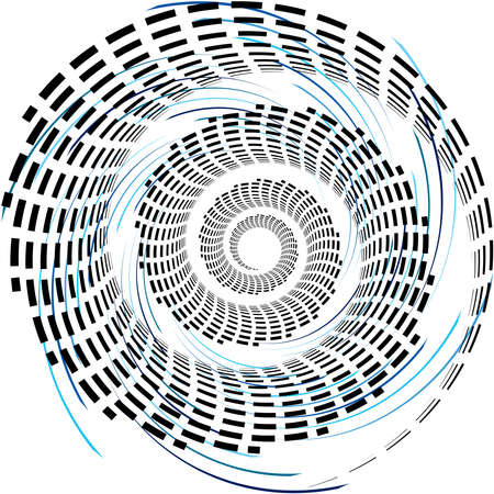 Overlaying abstract Spiral, Swirl, Twirl vector. Volute, helix, cochlear vertigo circular, geometric illustration. Abstract circleのイラスト素材
