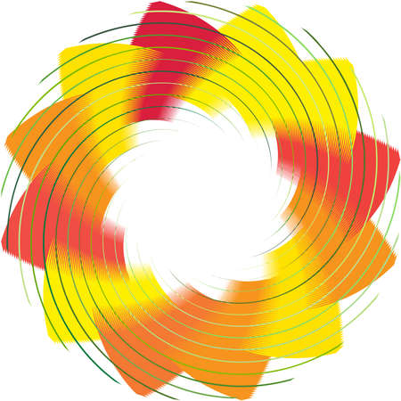 Overlaying abstract Spiral, Swirl, Twirl vector. Volute, helix, cochlear vertigo circular, geometric illustration. Abstract circleのイラスト素材