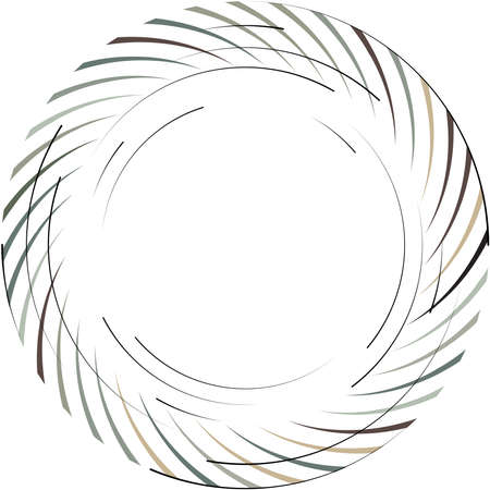 Overlaying abstract Spiral, Swirl, Twirl vector. Volute, helix, cochlear vertigo circular, geometric illustration. Abstract circleのイラスト素材