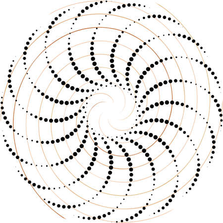 Overlaying abstract Spiral, Swirl, Twirl vector. Volute, helix, cochlear vertigo circular, geometric illustration. Abstract circleのイラスト素材
