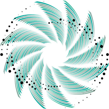 Overlaying abstract Spiral, Swirl, Twirl vector. Volute, helix, cochlear vertigo circular, geometric illustration. Abstract circleのイラスト素材