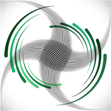 Overlaying abstract Spiral, Swirl, Twirl vector. Volute, helix, cochlear vertigo circular, geometric illustration. Abstract circleのイラスト素材