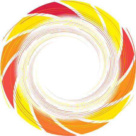 Overlaying abstract Spiral, Swirl, Twirl vector. Volute, helix, cochlear vertigo circular, geometric illustration. Abstract circleのイラスト素材