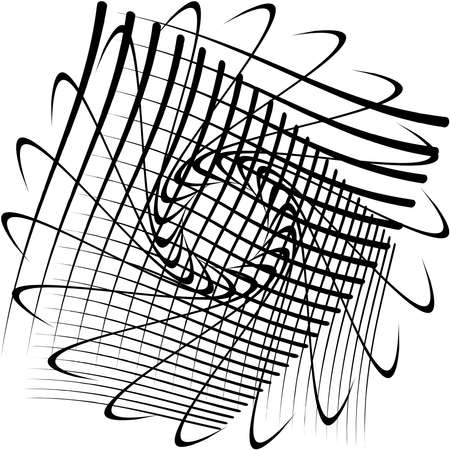 Overlaying abstract Spiral, Swirl, Twirl vector. Volute, helix, cochlear vertigo circular, geometric illustration. Abstract circleのイラスト素材