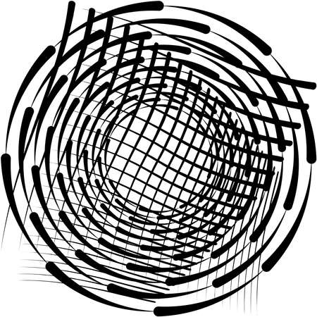 Overlaying abstract Spiral, Swirl, Twirl vector. Volute, helix, cochlear vertigo circular, geometric illustration. Abstract circleのイラスト素材