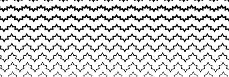Wide rectangular format wavy, waving, zig-zag, criss-cross lines design element, pattern texture and...