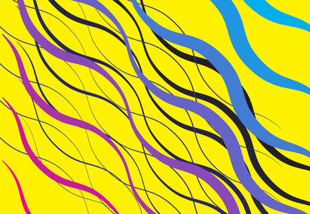 Colorful wavy, waving and undulating, billowy diagonal, olbique and slanting, skew, tilt lines,...