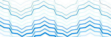 Wide rectangular format wavy, waving, zig-zag, criss-cross lines design element, pattern texture and...