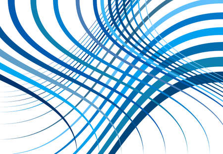 Grid, mesh of wavy, undulating, waving, billowy lines. Abstract colorful BLUE geometric background, texture, backdrop and patternのイラスト素材