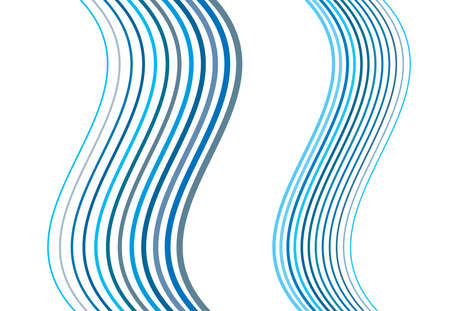 Colorful wavy, waving and undulating, billowy vertical lines, stripes abstract design element....
