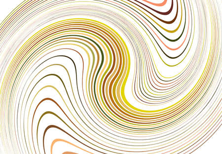 Twist, vortex lines, stripes. Wavy, waving concentric strips and streaks. Rotation, torsion and gyration effect on random stripesのイラスト素材