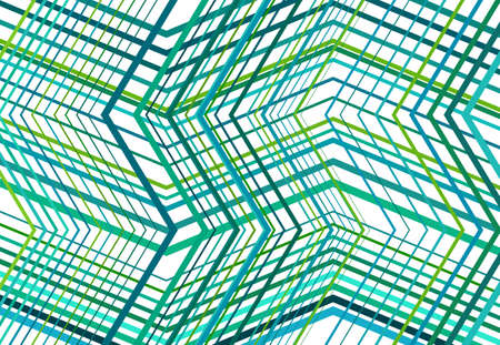 Zig-zag, criss-cross, serrated, crinkled angular grid, mesh, lattice or grating, grill of random...