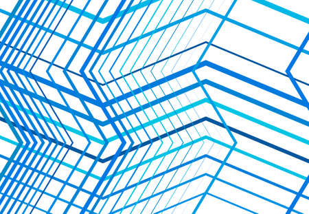 Zig-zag, criss-cross, serrated, crinkled angular grid, mesh, lattice or grating, grill of random...