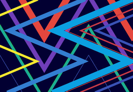 Vivid, vibrant zig-zag, criss-cross, serrated, crinkled angular grid, mesh, lattice or grating,...