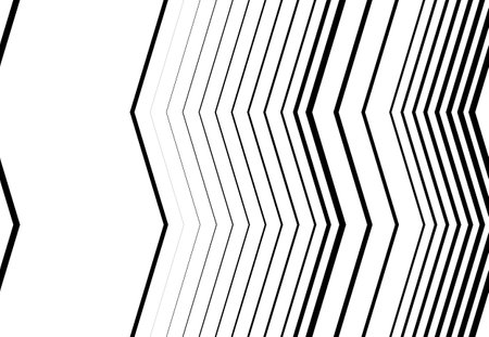 Corrugated, wavy, zig-zag, criss-cross lines abstract geometric black and white, grayscale, monochrome pattern, background, texture or backdropのイラスト素材