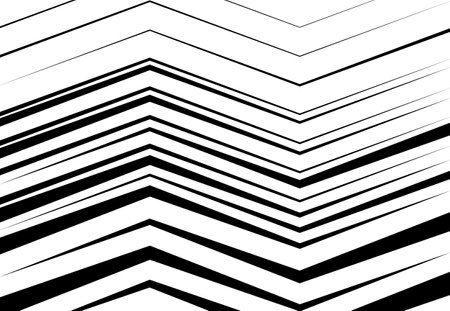 Corrugated, wavy, zig-zag, criss-cross lines abstract geometric black and white, grayscale, monochrome pattern, background, texture or backdropのイラスト素材
