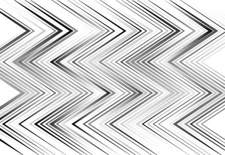 Corrugated, wavy, zig-zag, criss-cross lines abstract geometric black and white, grayscale, monochrome pattern, background, texture or backdropのイラスト素材