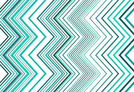 Corrugated, wrinkled, wavy, zig-zag, criss-cross lines abstract colorful TEAL geometric pattern, background, texture or backdropのイラスト素材