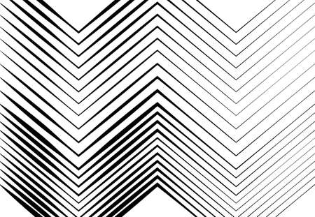Corrugated, wavy, zig-zag, criss-cross lines abstract geometric black and white, grayscale, monochrome pattern, background, texture or backdropのイラスト素材