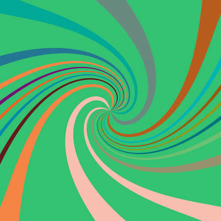 Twist, spiral, swirl, twirl element. Colored Radial rotating stripesのイラスト素材
