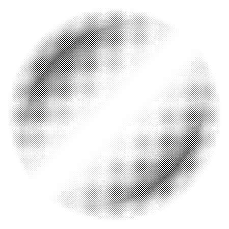 Circle halftone, screentone vector illustrations. Dots, dotted, speckles vector illustrationのイラスト素材