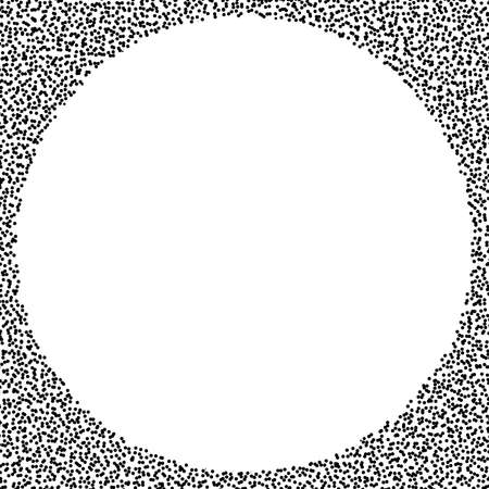 Circle halftone, screentone vector illustrations. Dots, dotted, speckles vector illustrationのイラスト素材