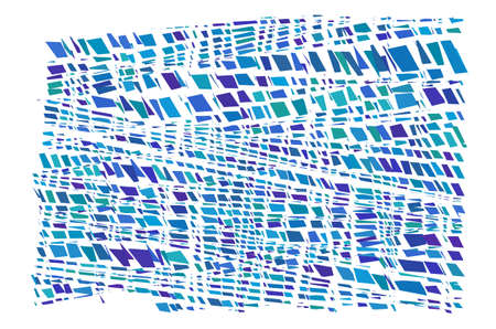 Abstract vector art - Random geometry shapes vector illustration. Generative art. Angular and edgy,...