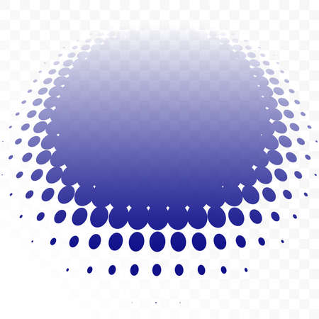 Colorful halftone vector pattern, texture in 3d perspective. Circles, dots, screentone illustration. Freckle, stipple-stippling, speckles illustration. Pointillist vector artのイラスト素材