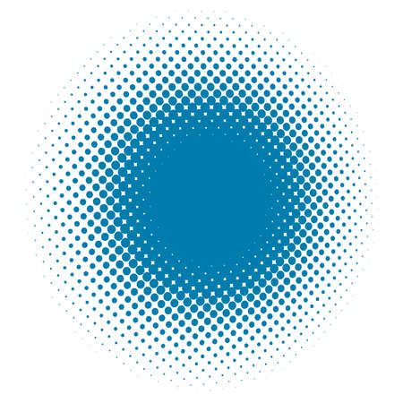 Colorful halftone vector pattern, texture in 3d perspective. Circles, dots, screentone illustration. Freckle, stipple-stippling, speckles illustration. Pointillist vector artのイラスト素材