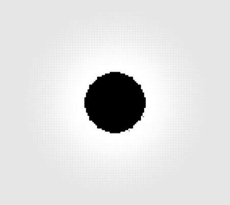 Halftone (half-tone) element. Dots, circles, speckles and freckles vector illustration. Stipple-stippling designのイラスト素材