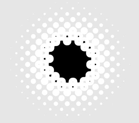 Halftone (half-tone) element. Dots, circles, speckles and freckles vector illustration. Stipple-stippling designのイラスト素材