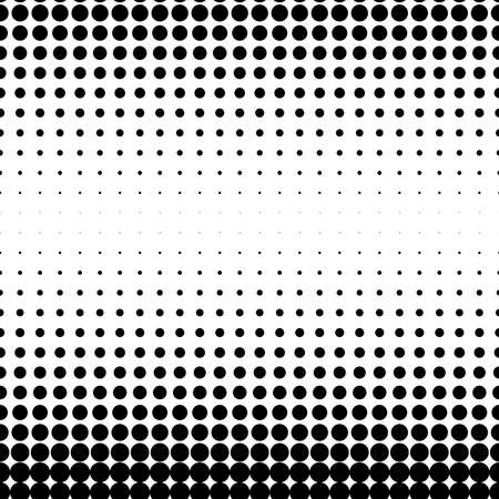 Dots abstract circles background, circles pattern. Halftone specks, stipple and stippling vector illustration. Screentone polka-dots, speckles pointillism, pointillist horizontal designのイラスト素材