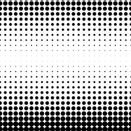 Dots abstract circles background, circles pattern. Halftone specks, stipple and stippling vector illustration. Screentone polka-dots, speckles pointillism, pointillist horizontal design