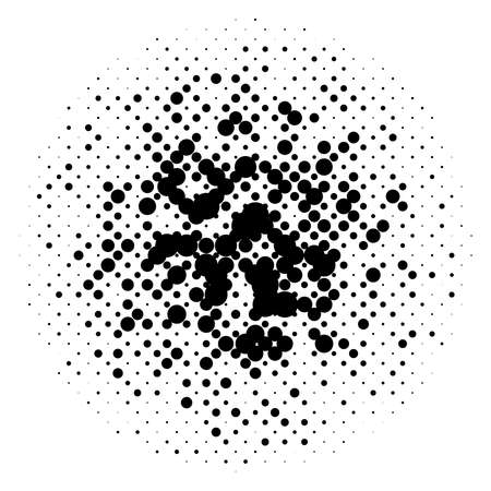 Random dots, circles, speckles pattern. Freckle, stipple-stippling background. Abstract circle vector. Pointillist-pointillism illustrationのイラスト素材