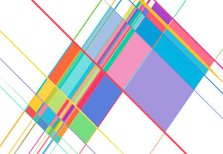 Tessallation, mosaic abstract colorful, multicolor and geometric background. Random rectangle, square tiles angular pattern and textureのイラスト素材