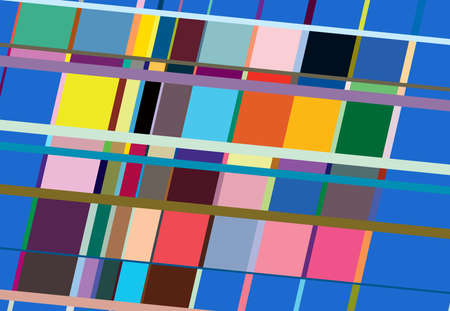 Tessallation, mosaic abstract colorful, multicolor and geometric background. Random rectangle,...