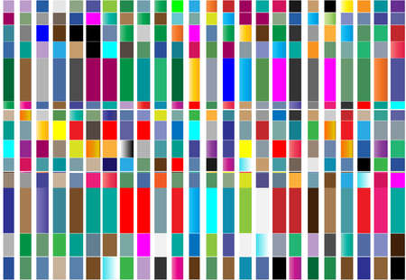 Noise, glitch concept abstract colorful vector illustration. Random rectangles, squares mosaic, tessellation geometric background element, pattern and textureのイラスト素材