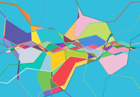 Geometric formation mosaic, tessellation design element, background, texture and pattern. Patchwork...